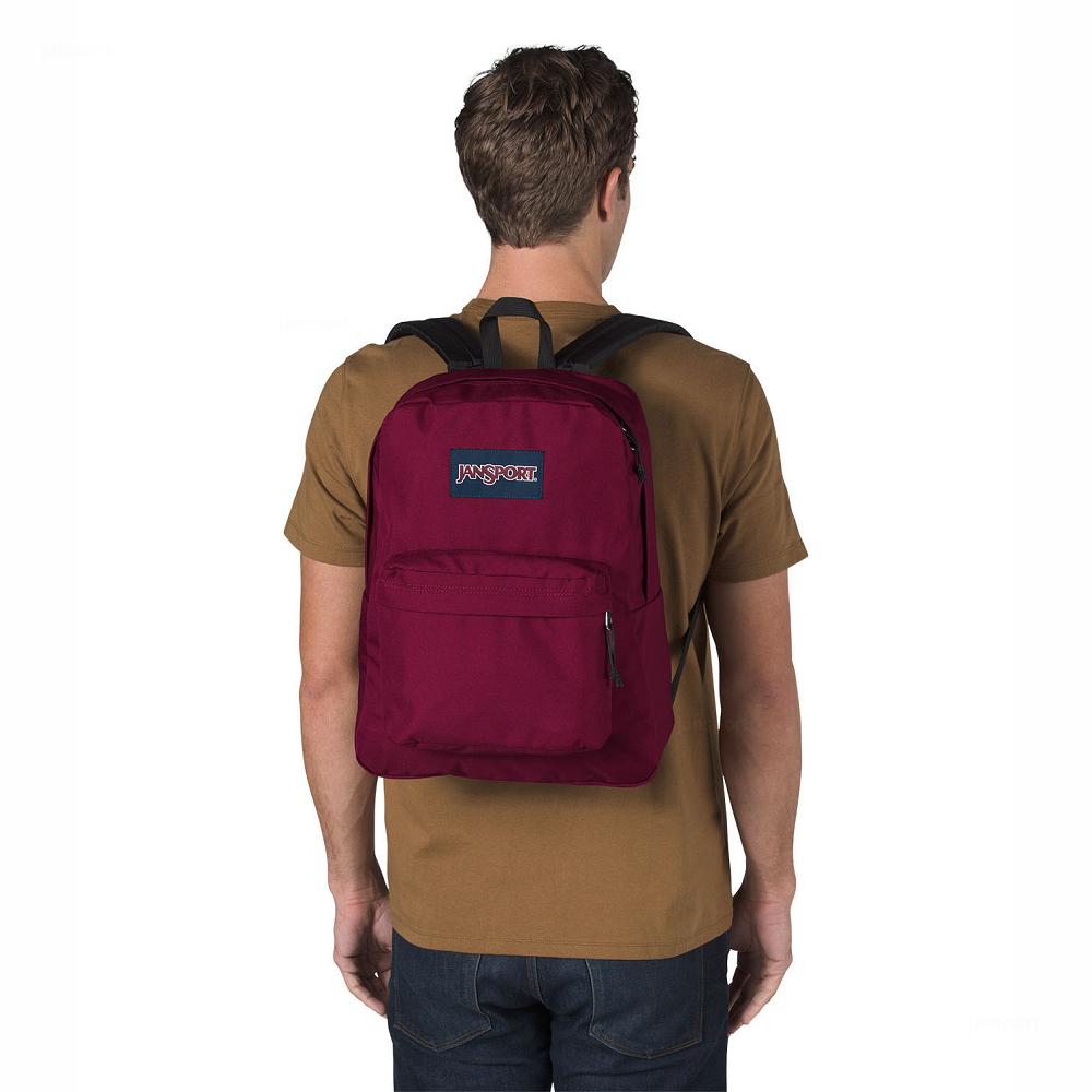 JanSport SuperBreak® School Backpacks Burgundy | AU_JS326