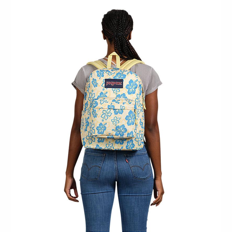 JanSport SuperBreak® School Backpacks Yellow / Blue | AU_JS080